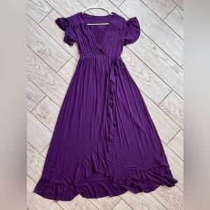 Isabel maternity by Isabel + Ingrid faux wrap maxi dress